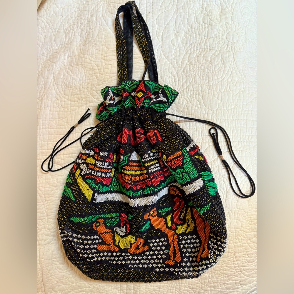 Jerusalem Lightweight Drawstring Seed Beaded Mult… - image 4